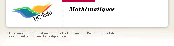 TIC'Édu Mathématiques